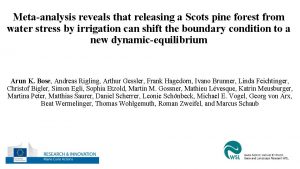 Metaanalysis reveals that releasing a Scots pine forest