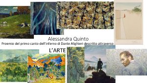 Alessandra Quinto Proemio del primo canto dellinferno di