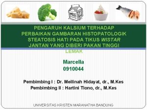 PENGARUH KALSIUM TERHADAP PERBAIKAN GAMBARAN HISTOPATOLOGIK STEATOSIS HATI