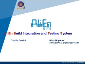 Ali En Build Integration and Testing System Catalin