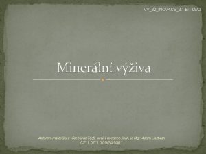 VY32INOVACE3 1 Bi 1 08Li Minerln viva Autorem