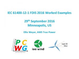 IEC 61400 12 1 FDIS 2016 Worked Examples