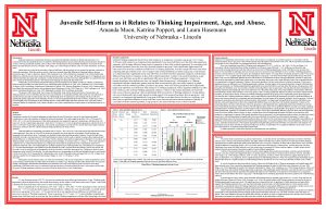 Juvenile SelfHarm as it Relates to Thinking Impairment