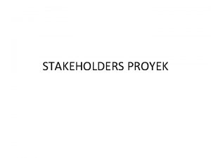 Stakeholder proyek