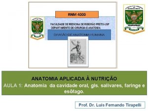 RNM 4000 ANATOMIA APLICADA NUTRIO AULA 1 Anatomia