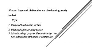 Payvand choklari