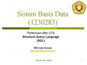 Sistem Basis Data 1230283 Pertemuan after UTS Structure