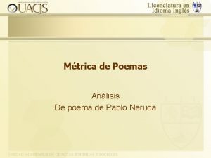 Mtrica de Poemas Anlisis De poema de Pablo