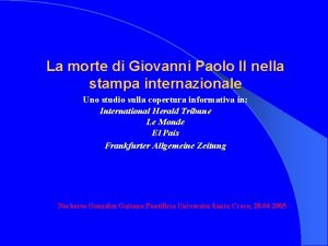 La morte di Giovanni Paolo II nella stampa