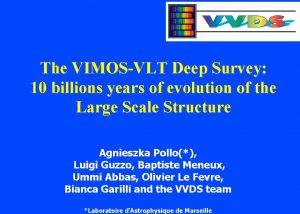 The VIMOSVLT Deep Survey 10 billions years of