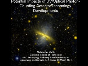 Potential Impacts of UVOptical Photon Counting Detector Technology