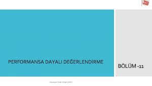 Performansa dayalı değerlendirme