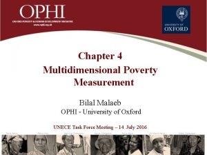 Chapter 4 Multidimensional Poverty Measurement Bilal Malaeb OPHI