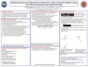 Modeling the M 2 and O 1 Barotropic