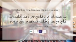 Dwa obszary dziaania Obszar MICE cele strategiczne operacyjny