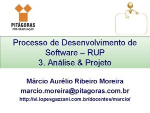 Processo de Desenvolvimento de Software RUP 3 Anlise