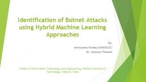 Identification of Botnet Attacks using Hybrid Machine Learning