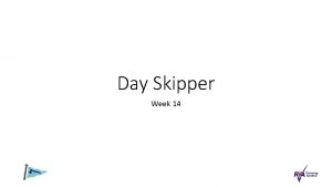 Day Skipper Week 14 Fixing Techniques Non GNSS