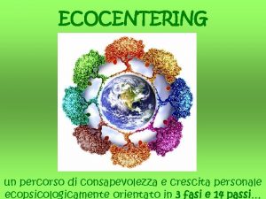 ECOCENTERING un percorso di consapevolezza e crescita personale