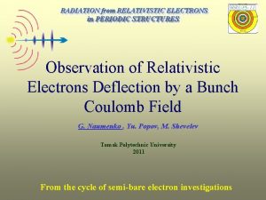Observation of Relativistic Electrons Deflection by a Bunch