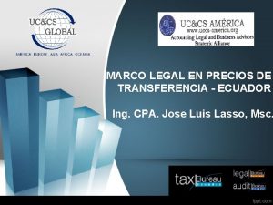 MARCO LEGAL EN PRECIOS DE TRANSFERENCIA ECUADOR Ing