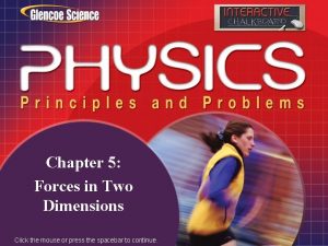 Chapter 5 Forces in Two Dimensions Click the