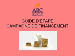 GUIDE DETAPE CAMPAGNE DE FINANCEMENT Rgle 1 SE