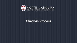 Checkin Process 6 Steps for the Checkin Process