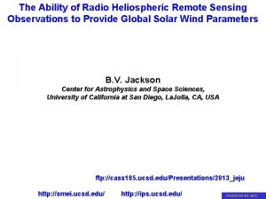 The Ability of Sensing Radio Heliospheric Sensing Remote