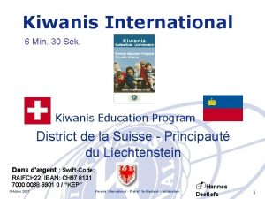 Kiwanis International 6 Min 30 Sek Kiwanis Education