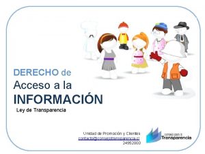 DERECHO de Acceso a la INFORMACIN Ley de