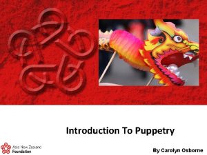 STRATEGIC PLAN 2013 Introduction To Puppetry By Carolyn