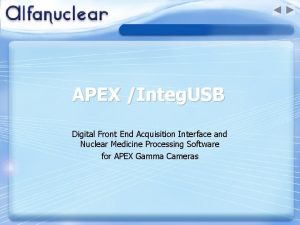 APEX Integ USB Digital Front End Acquisition Interface