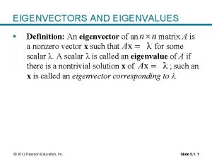 Eigenvector definition