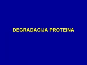 DEGRADACIJA PROTEINA Cartoon depiction of cotranslational folding of