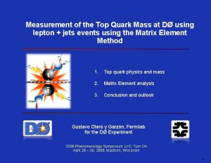 Measurement of the Top Quark Mass at D