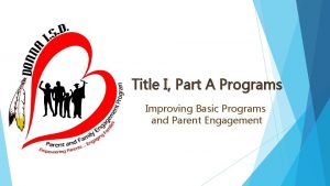 Title I Part A Programs Improving Basic Programs