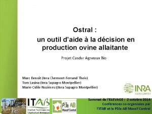 Ostral un outil daide la dcision en production