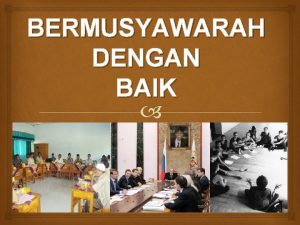 BERMUSYAWARAH DENGAN BAIK ARTI Q S ALI IMRAN