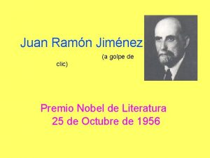 Juan Ramn Jimnez a golpe de clic Premio