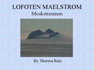 Maelstrom lofoten