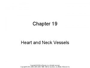Chapter 19 Heart and Neck Vessels Copyright 2016