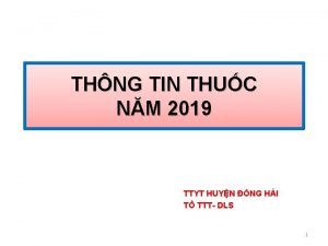 THNG TIN THUC NM 2019 TTYT HUYN NG