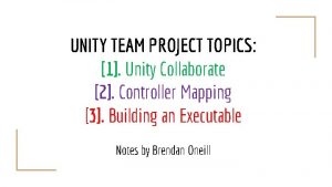 Unity teams tutorial