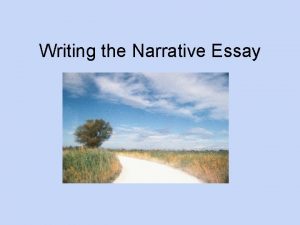 Whats a narrative essay