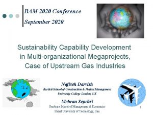 BAM 2020 Conference September 2020 Sustainability Capability Development