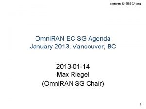 omniran13 0002 03 ecsg Omni RAN EC SG