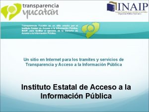 Un sitio en Internet para los tramites y