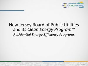 New Jersey Board of Public Utilities and its