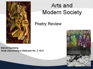 Arts and Modern Society Poetry Review Marcel Duchamp